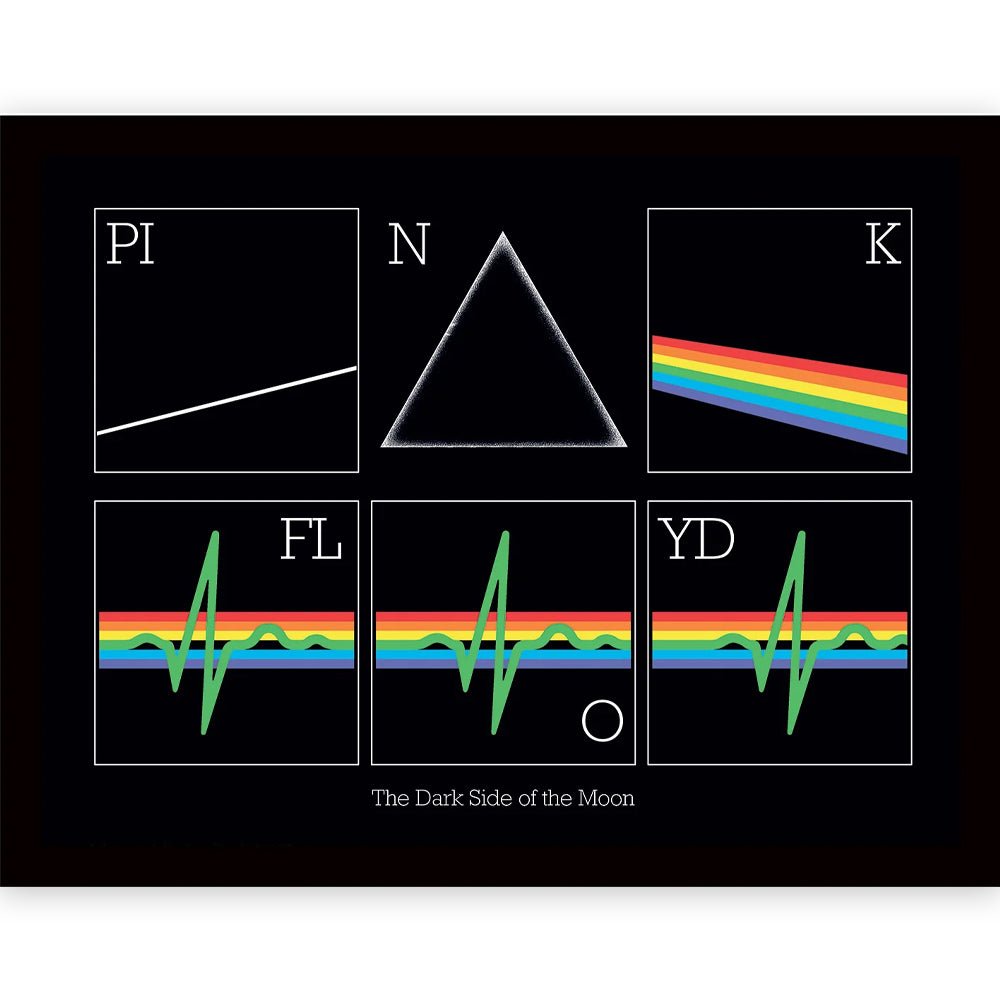 PINK FLOYD ピンクフロイド (結成 60周年 ) - Dark Side 50th Prism Heart Beat / インテリア額 - PGS